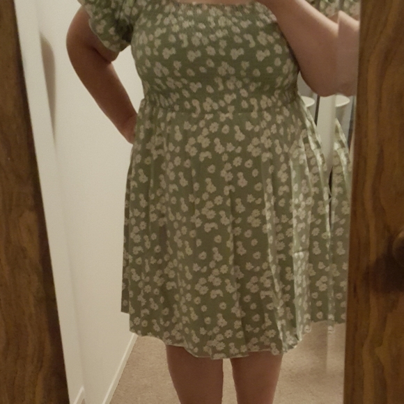 SHEIN Floral Print Casual Empire Waist Dress - Picture 2 of 2